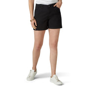 Lee Women's Legendary 5" Chino Short, Black, 8