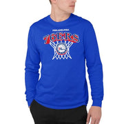 Philadelphia 76Ers Nothing but Net - NBA Adult Long Sleeve Fan T-Shirt for Men & Women
