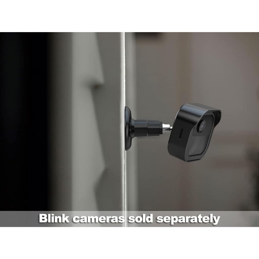 Generic Outdoor Camera Mount w/360 Degrees Adjustable Bracket for Blink Outdoor 4/Outdoor 2K+ - Black (2 Pack)