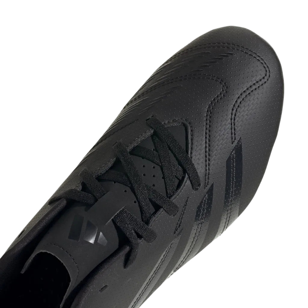 adidas Unisex 24 Club Flexible Ground Soccer Cleats - Black/Carbon, Size (M) 4 / (W) 5