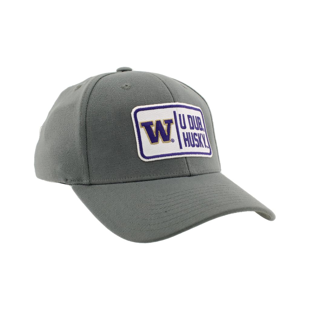 ZHATS Men's Standard NCAA Officially Licensed Fitted Hat ZH Patch Defer Gray, Grey, Medium