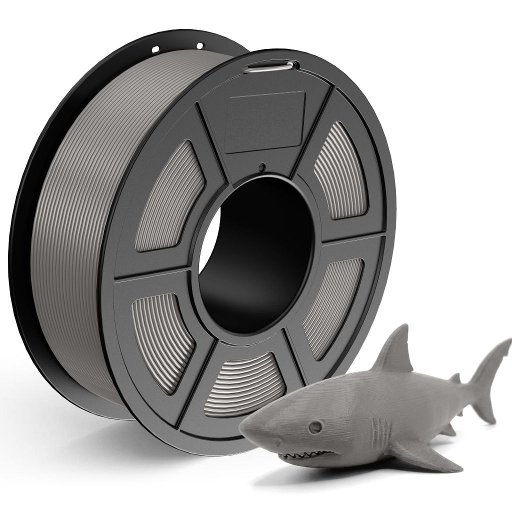 TECBEARS PLA Filament 1.75mm, Neatly Wound 3D Printer Filament, Dimensional Accuracy +/- 0.02 mm,  Grey