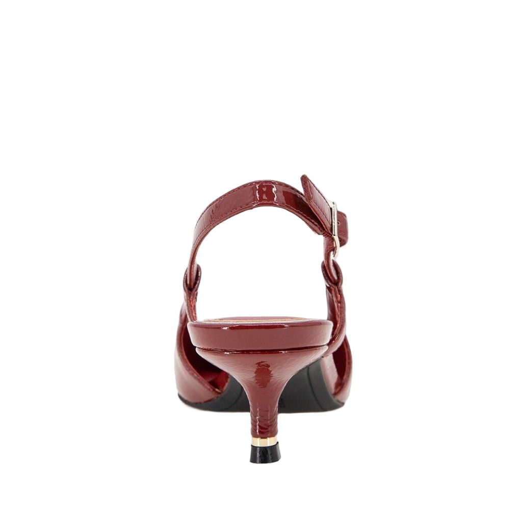 Kenneth Cole New York Women's Martha Rio Red Patent Kitten Heel, Size 11