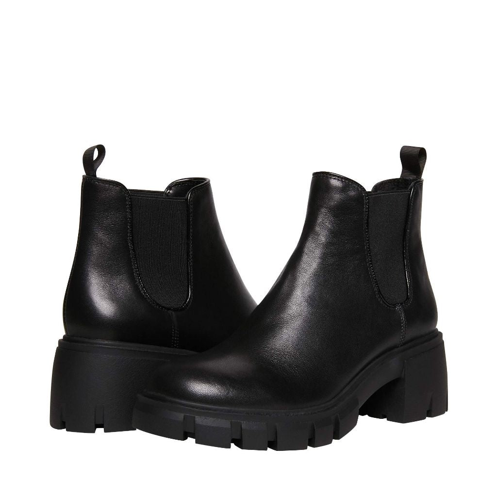 Steve Madden Women's Howler Chelsea Ankle Boots - Black, 8.5