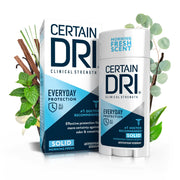 Certain Dri Everyday Strength Clinical Antiperspirant - 72-Hour Sweat & Odor Protection for Excessive Sweating - Fresh Scent - 2.6 oz