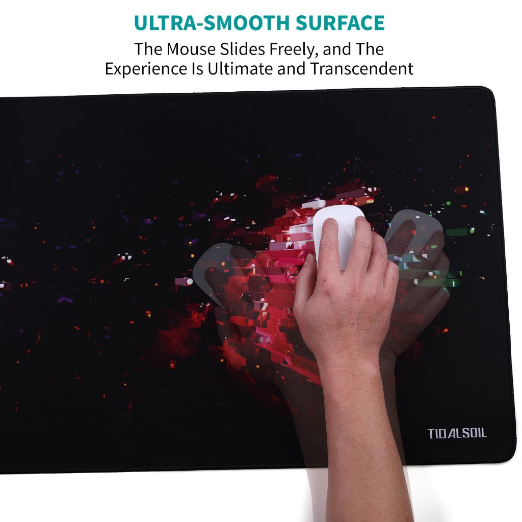TIDALSOIL Large Gaming Mouse Pad XXL 35.4 x 15.7 Inch