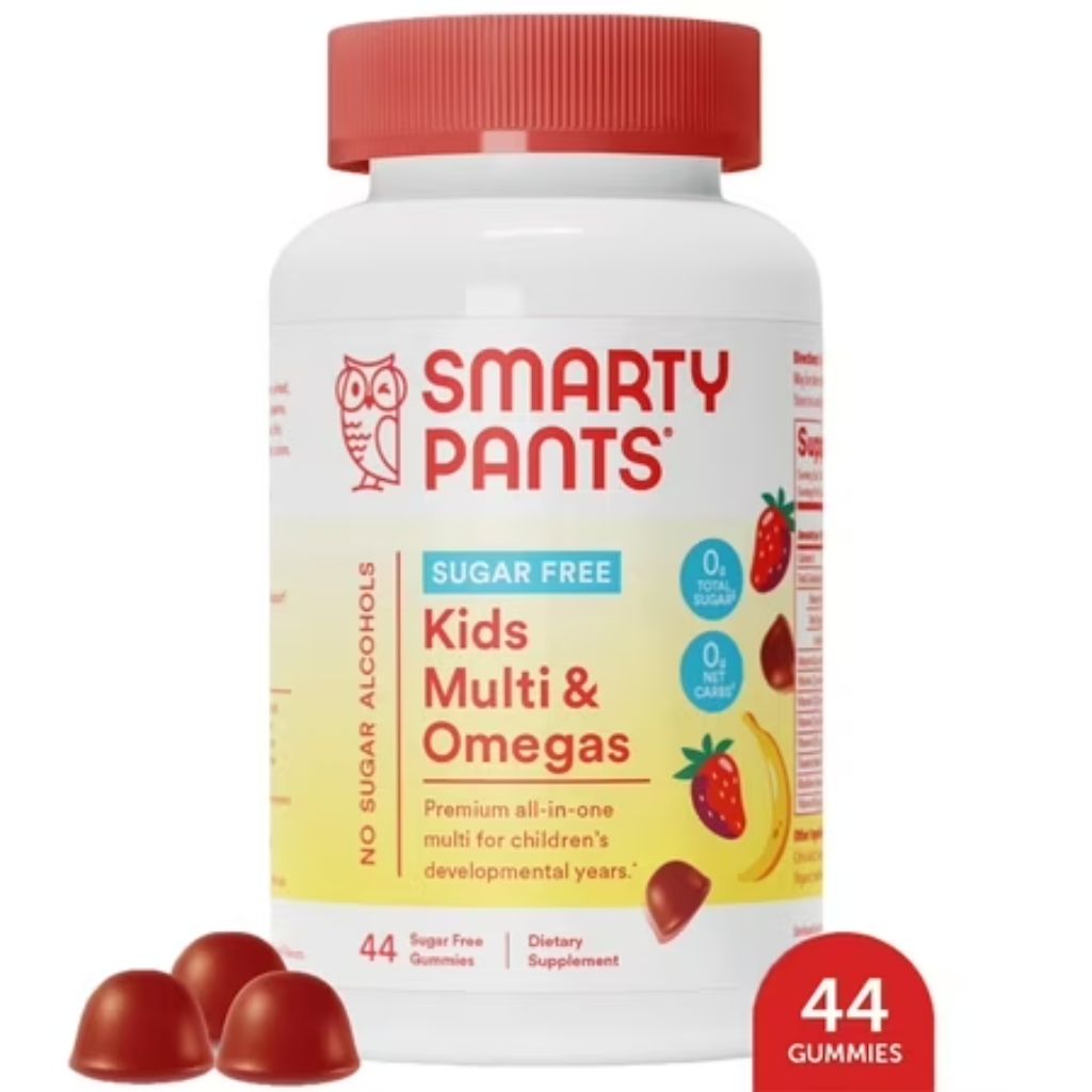 SmartyPants Sugar-Free Multivitamin for Kids Omega 3 Gummies  44 Ct