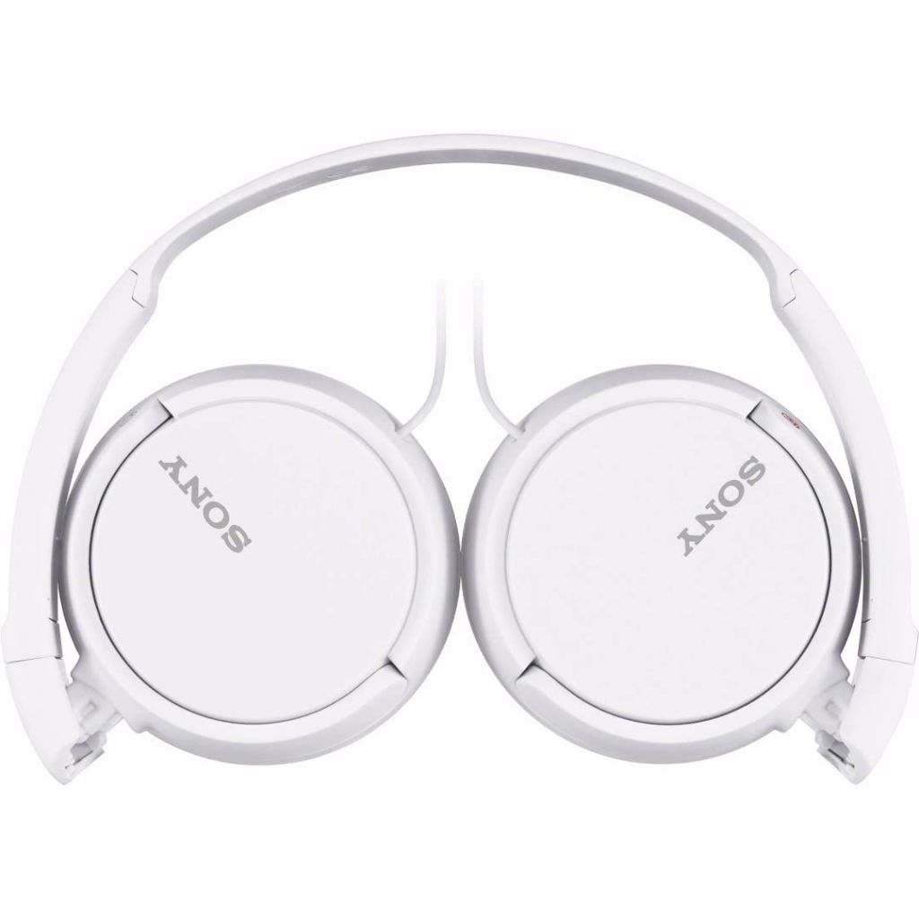 Sony ZX Series Wired On-Ear Headphones with Mic - White (MDR-ZX110AP)