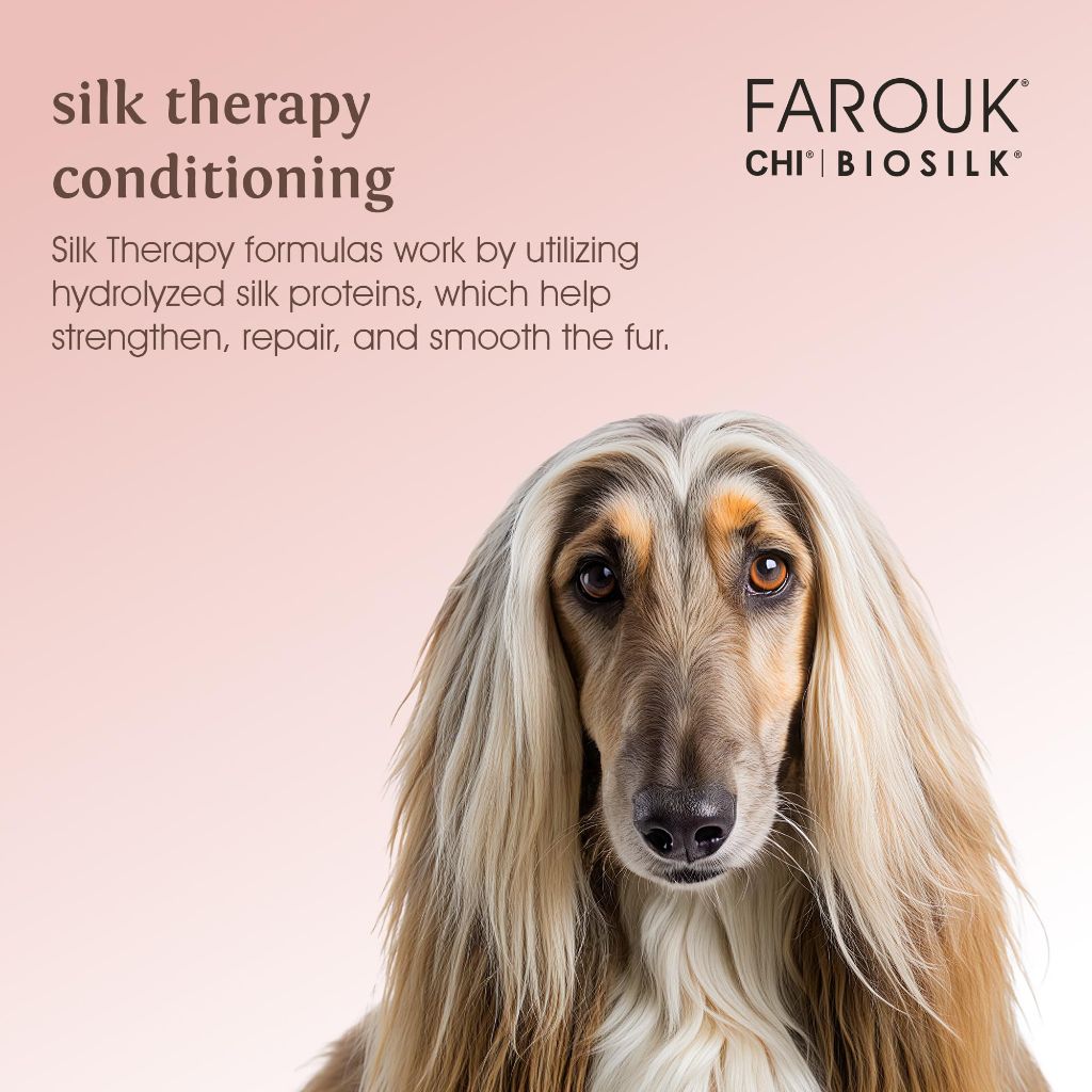 BioSilk for Dogs Silk Therapy Irresistible Deodorizing and Conditioning Spray, Jasmine and Honey Scent - 8 fl. oz.