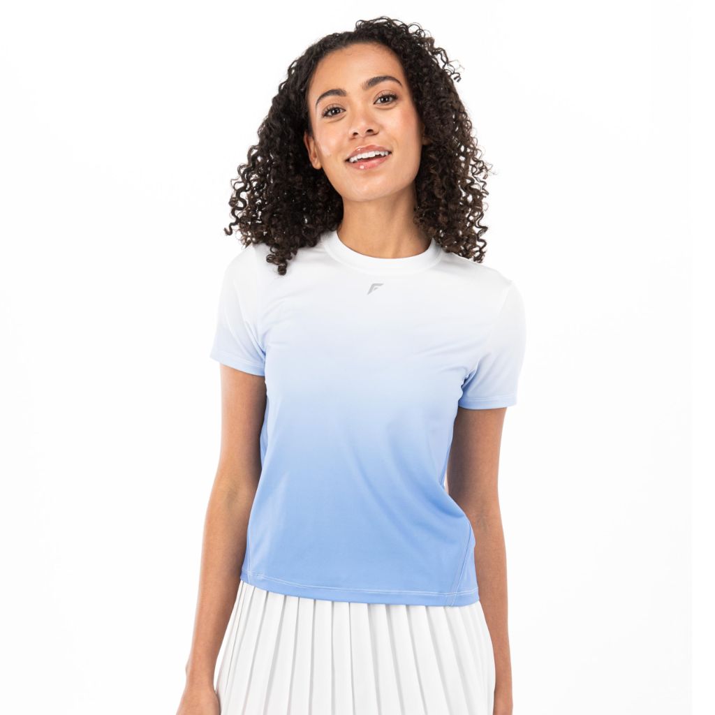Franklin Women's Active Performance Pickleball T-Shirt - Blue/White, Large