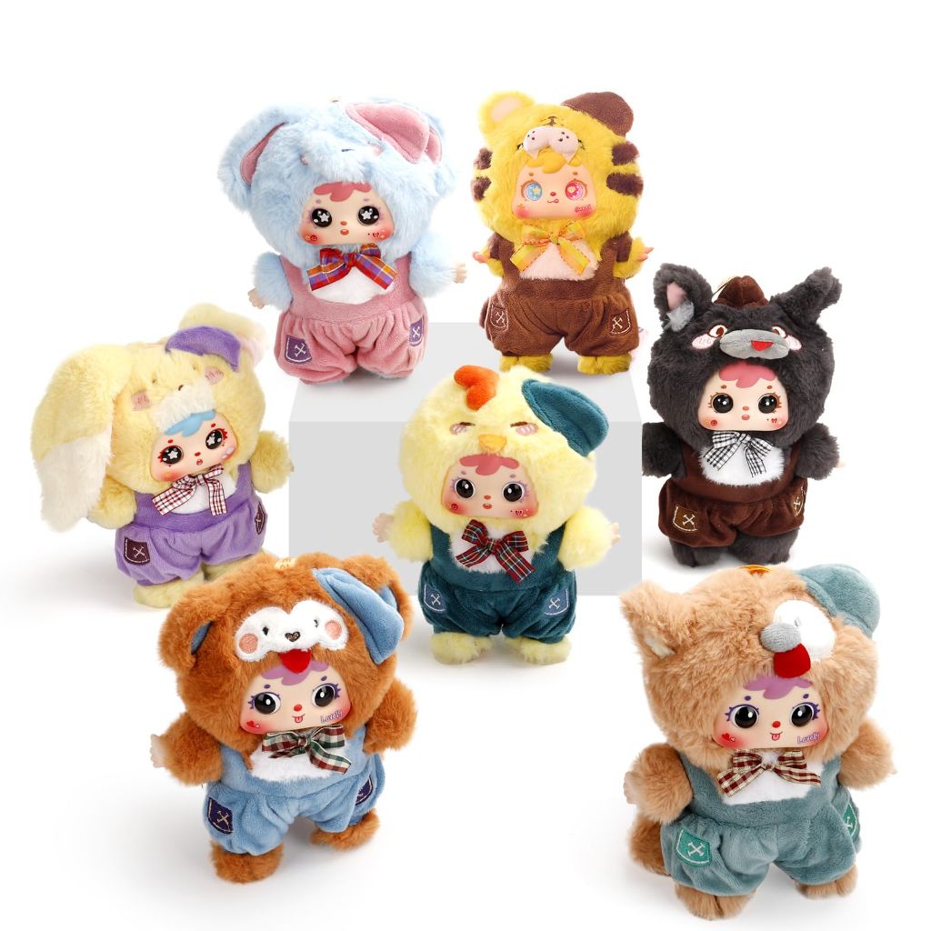 LUCKJOY Blind Box, Plush Keychain, Cute Collectible Figures, Birthday Gifts, Single Box (Circus Series)