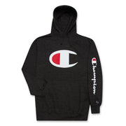 Champion Hoodie Men Big and Tall Hoodies for Men Pullover Sweatshirt Charcoal/Heather XLT