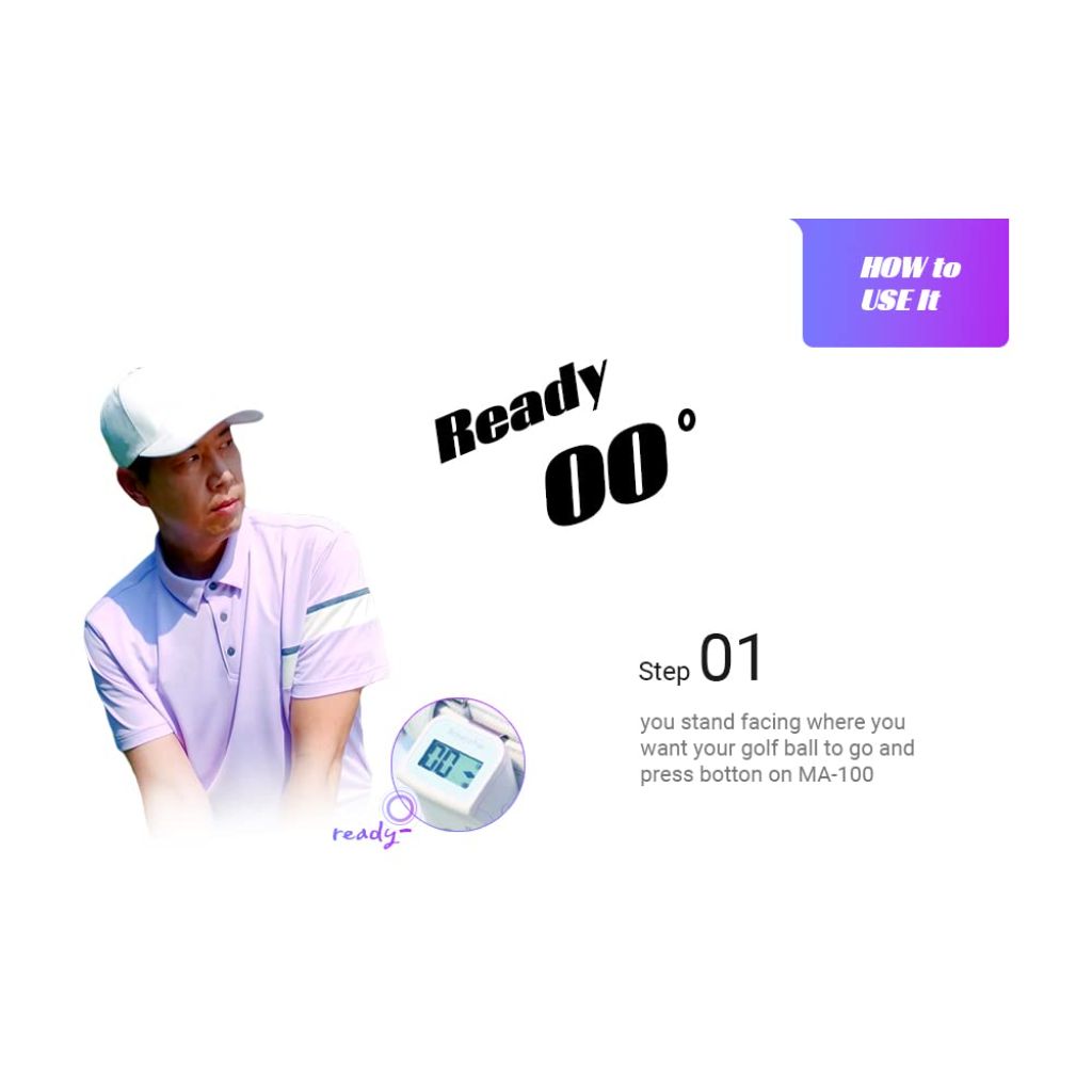 My Aiming Golf Swing Trainer White