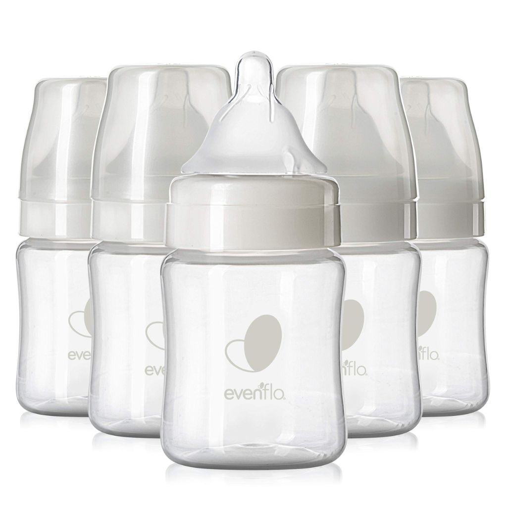Evenflo Feeding Premium Proflo Venting Balance Plus Wide Neck Baby, Newborn and Infant Bottles - 5 Ounce (Pack of 6)