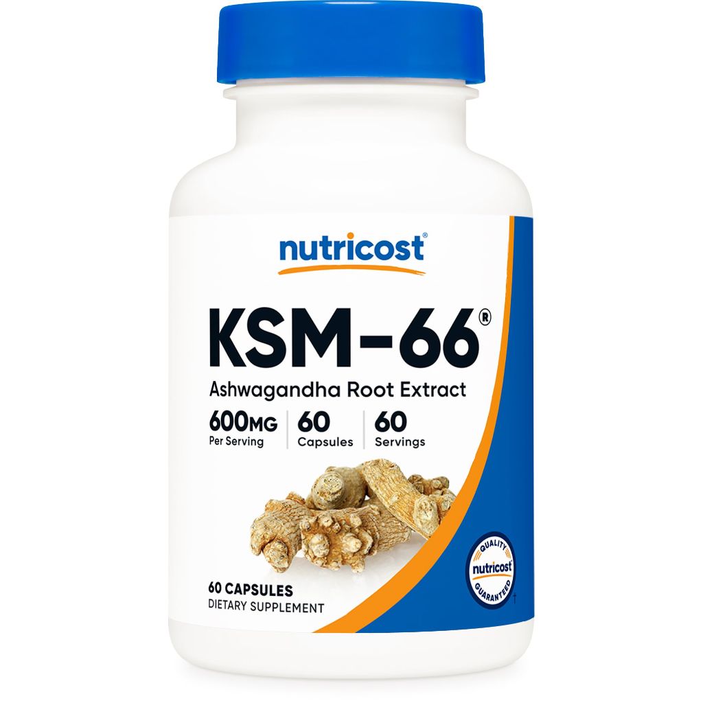Nutricost KSM-66 Ashwagandha Root Extract 600mg, 60 Veggie Caps