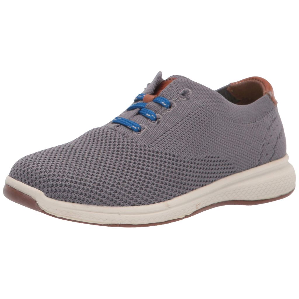 SZ 10T, Florsheim Boy's Great Lakes Knit Plain Toe Ox Jr. Gray