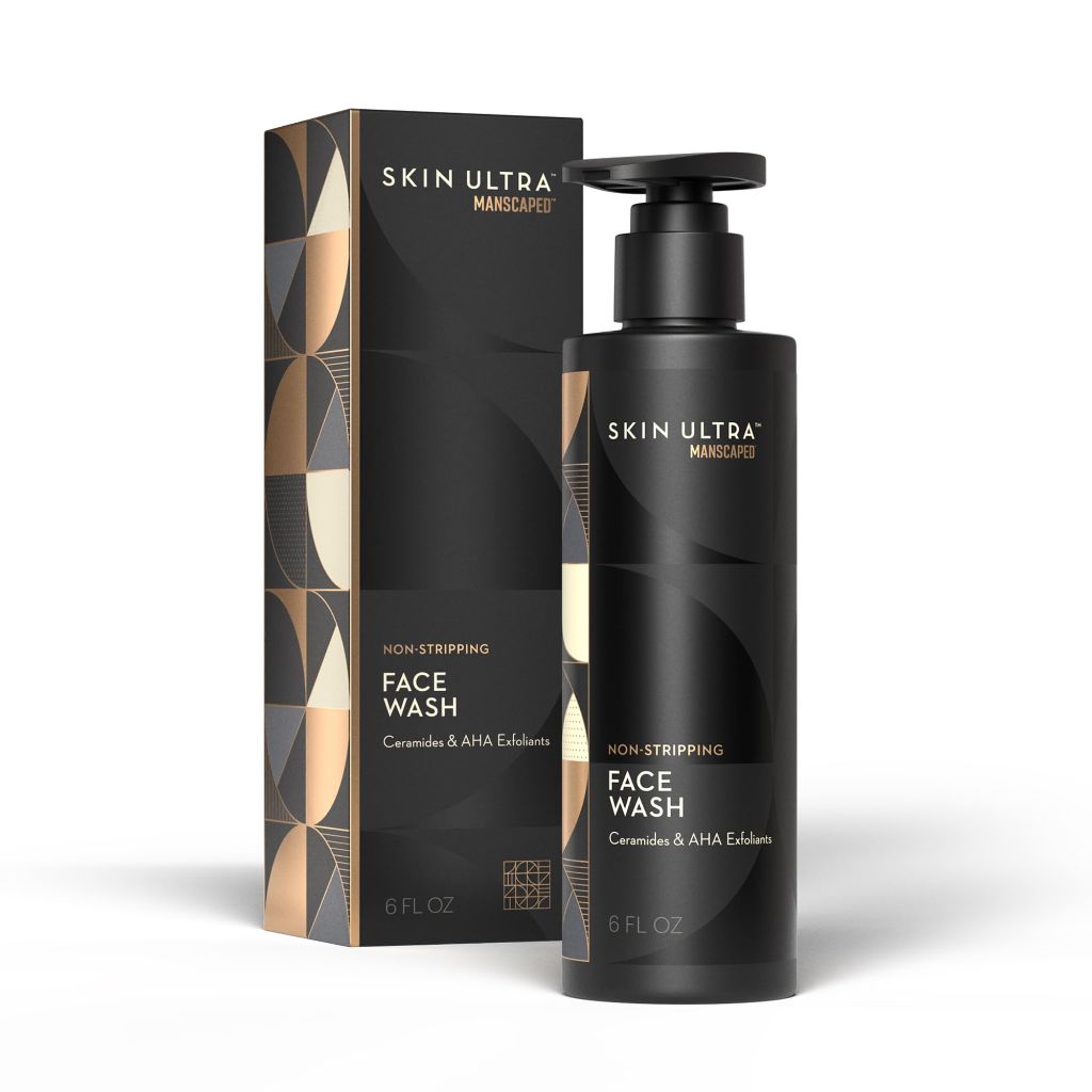 MANSCAPED® Skin Ultra™ Face Wash - Men's Exfoliating Facial Cleanser, 6 fl oz