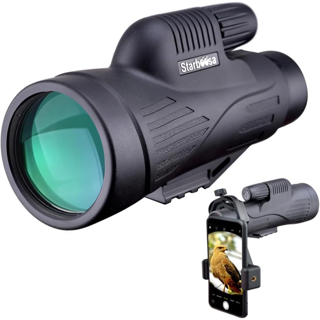 Starboosa 12x50 High Definition Monocular Telescope with Smartphone Holder