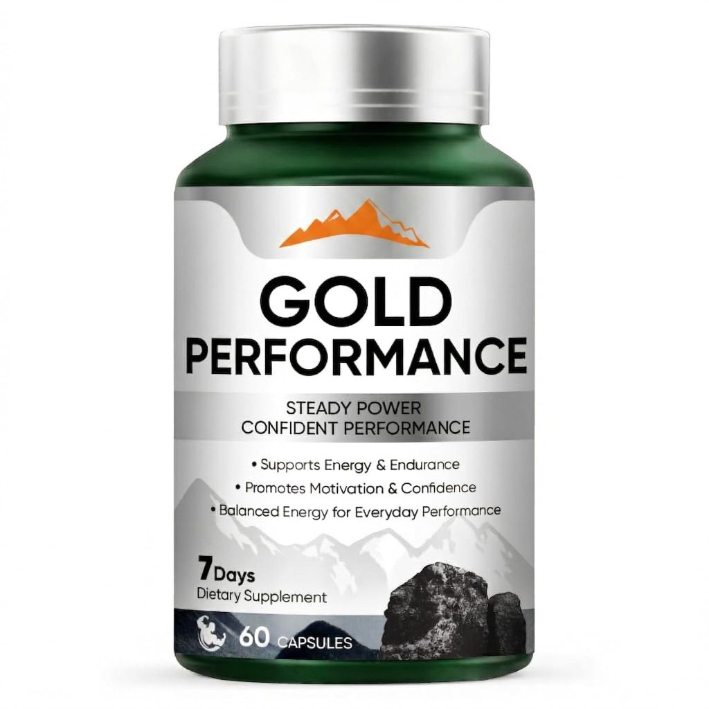 Gold Performance Capsulas – Daily Energy & Endurance Support Supplement | 60 Capsules