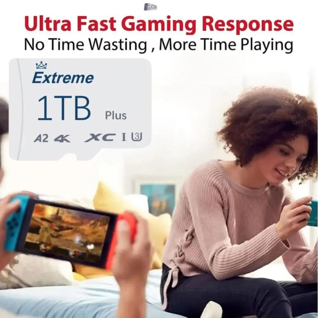 High-Speed, High-Performance MicroSDXC Memory Card w/Adapter - 1TB