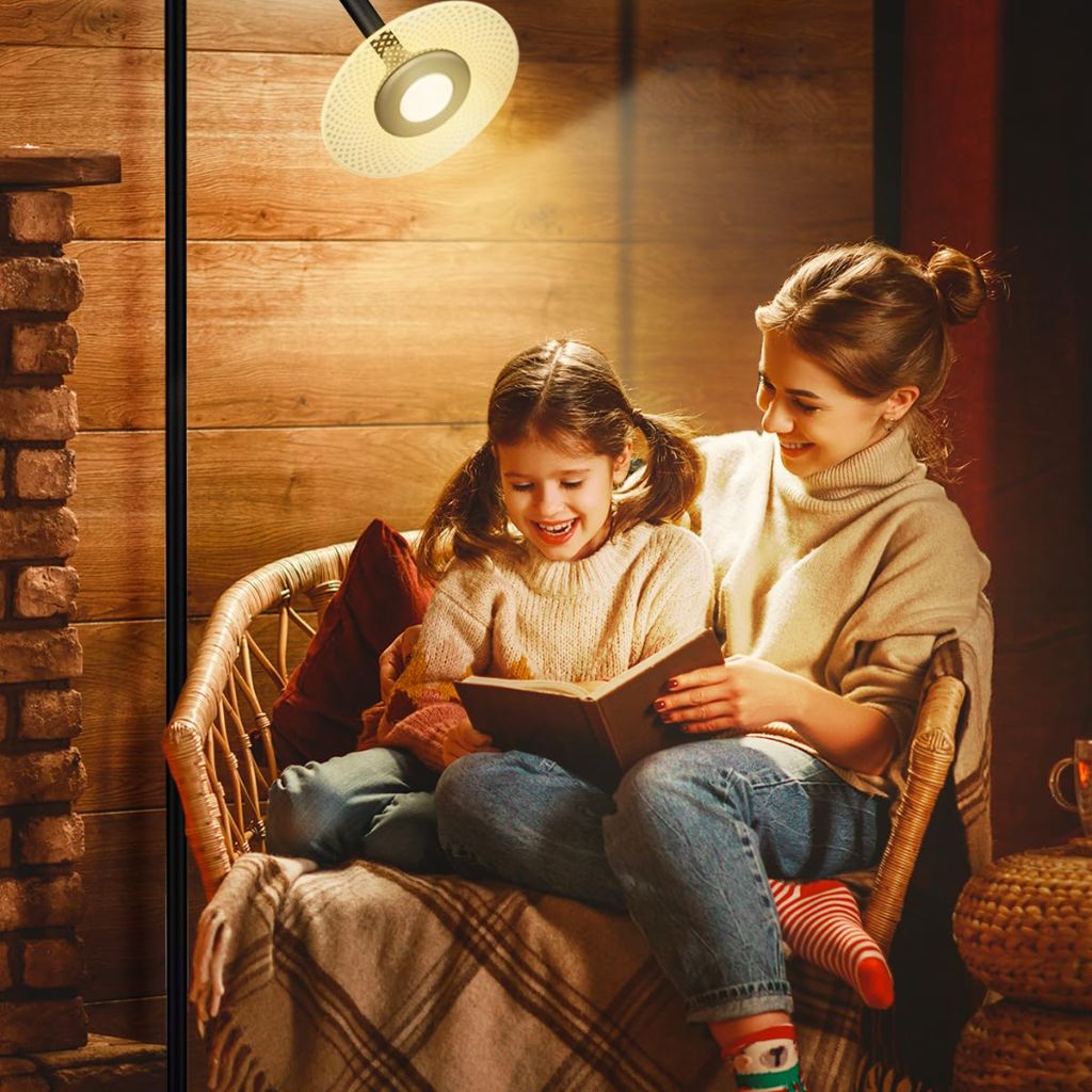 Yaldomt RGB Floor lamp for Living Room: 2 Set Smart Standing lamp with app Remote contral for Bedroom Office to Reading (2)