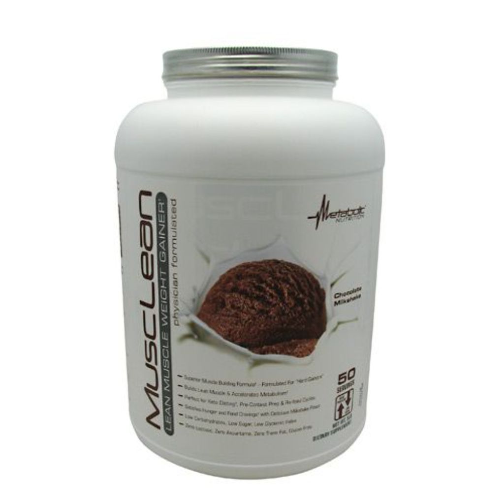 MuscLean Lean Muscle Weight Gainer, Chocolate Milkshake - 5lbs