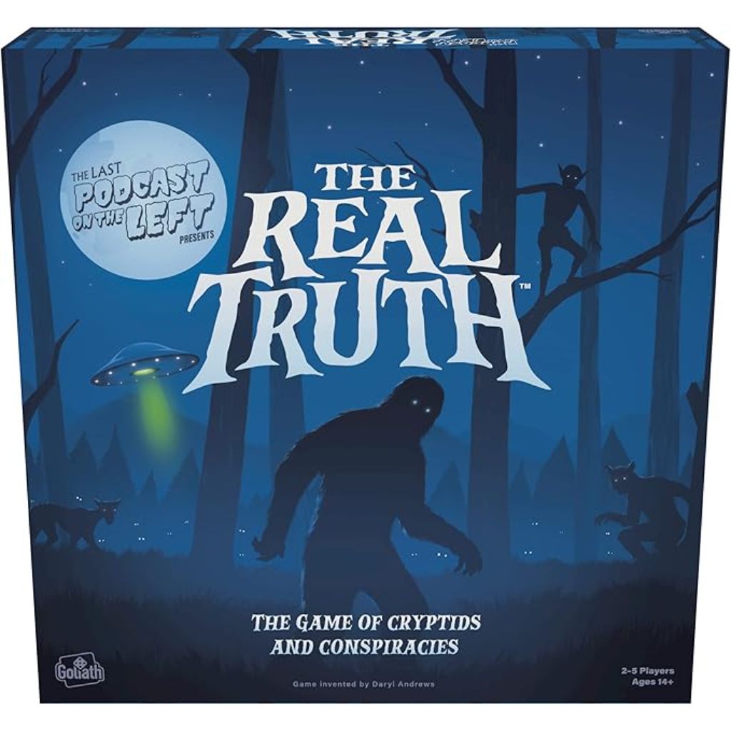 Goliath The Last Podcast on The Left Presents: The Real Truth - Strategy Game of World Conspiracy Theories and Mysteries with Over 300 Components - Ages 14 and Up, 2-5 Players