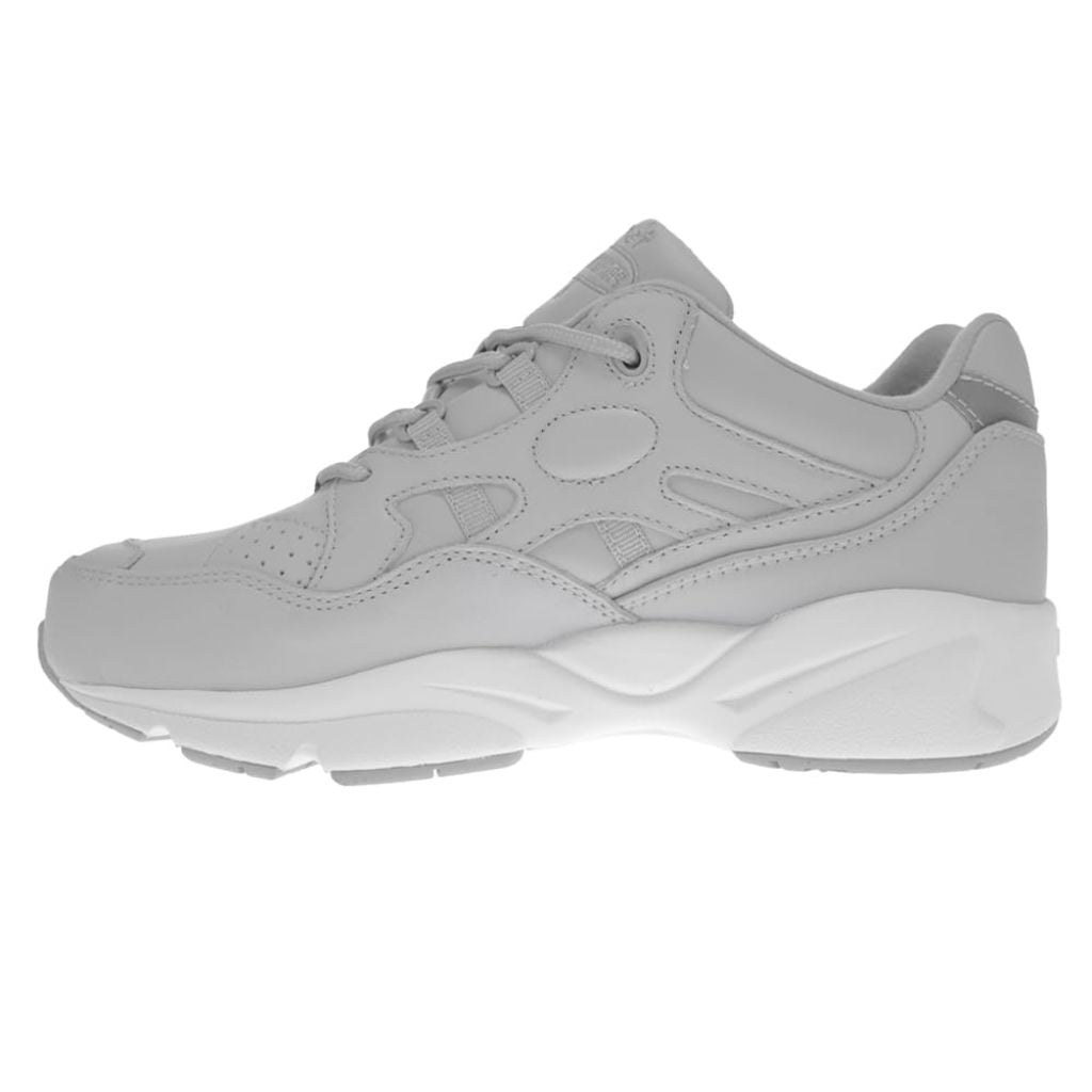 Propét Women's Stability Walker Athletic Comfort Sneaker White/Grey 8 N US