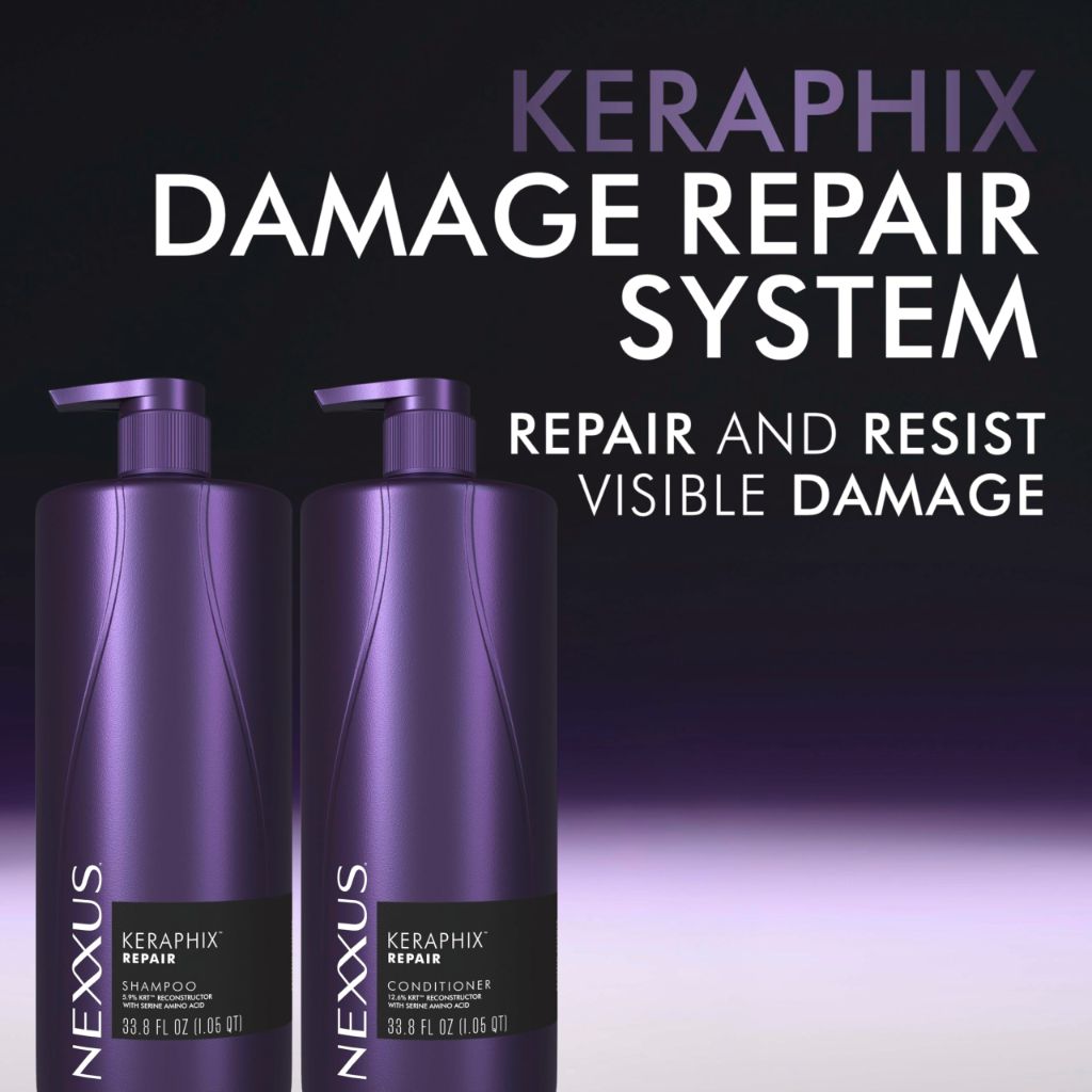 Nexxus KERAPHIX Conditioner Damage Repair for Damaged Hair Powered by KRT Keratin Resistance Therapy with Liquid Crystal Amino Acids 33.8 Fl oz