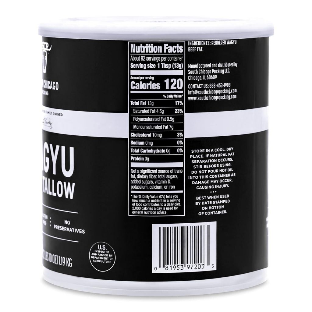 Southern Chicago Packing Wagyu Beef Tallow