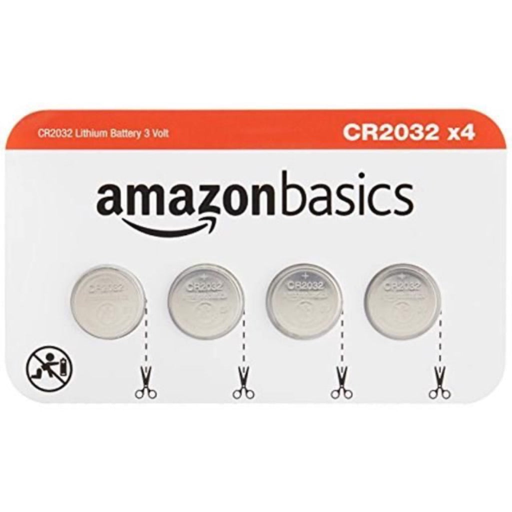Amazon Basics CR2032 3 Volt Lithium Coin Cell Battery - Pack of 4