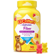 L’il Critters Fiber Daily Gummy Supplement for Kids, Berry and Lemon Flavors, 90 Gummies