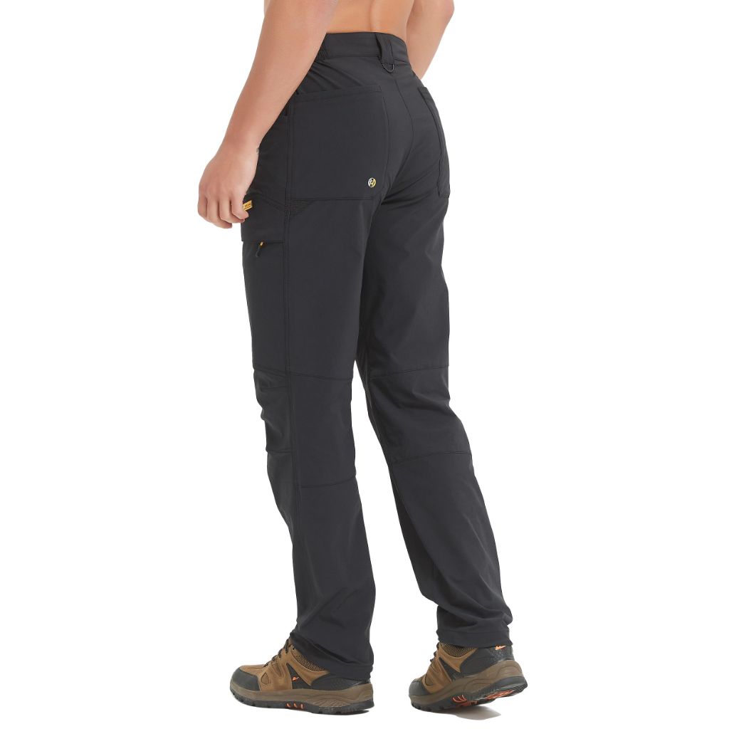HARD LAND Men's Hiking Tactical Pants Elastic Waist for Fishing, Light Khaki, 40W