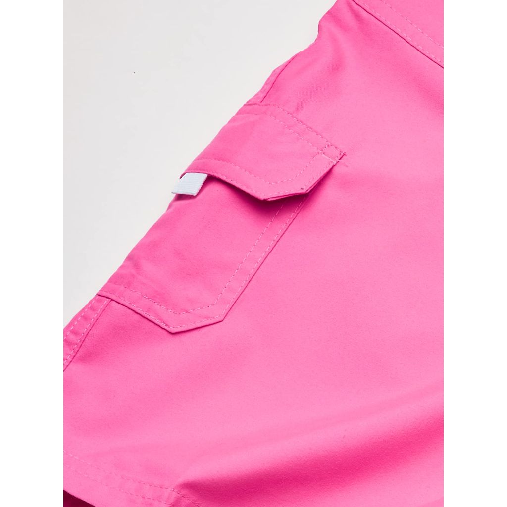 Kanu Surf Big Girls Sassy UPF 50+ Quick Dry Beach Coverup Boardshort, Sassy Neon Pink Solid, X-Large (16)