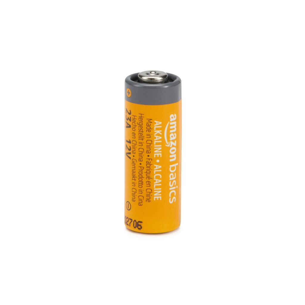Amazon Basics 4-Pack 23A Alkaline Battery, 12 Volt, Long-Lasting Power, for Key Fobs and Garage Door Openers