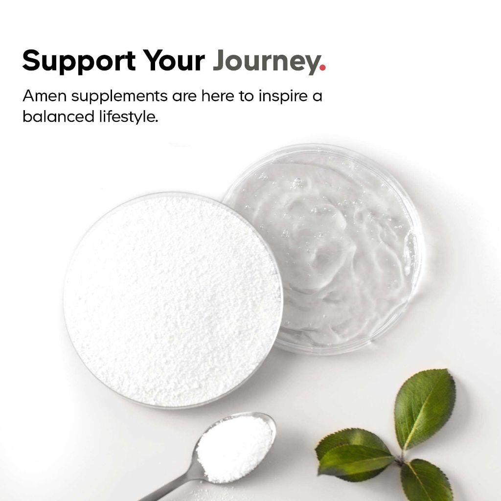 Amen Multi Collagen Peptides Capsules with Hyaluronic Acid and Vitamin C  - 90 Pills