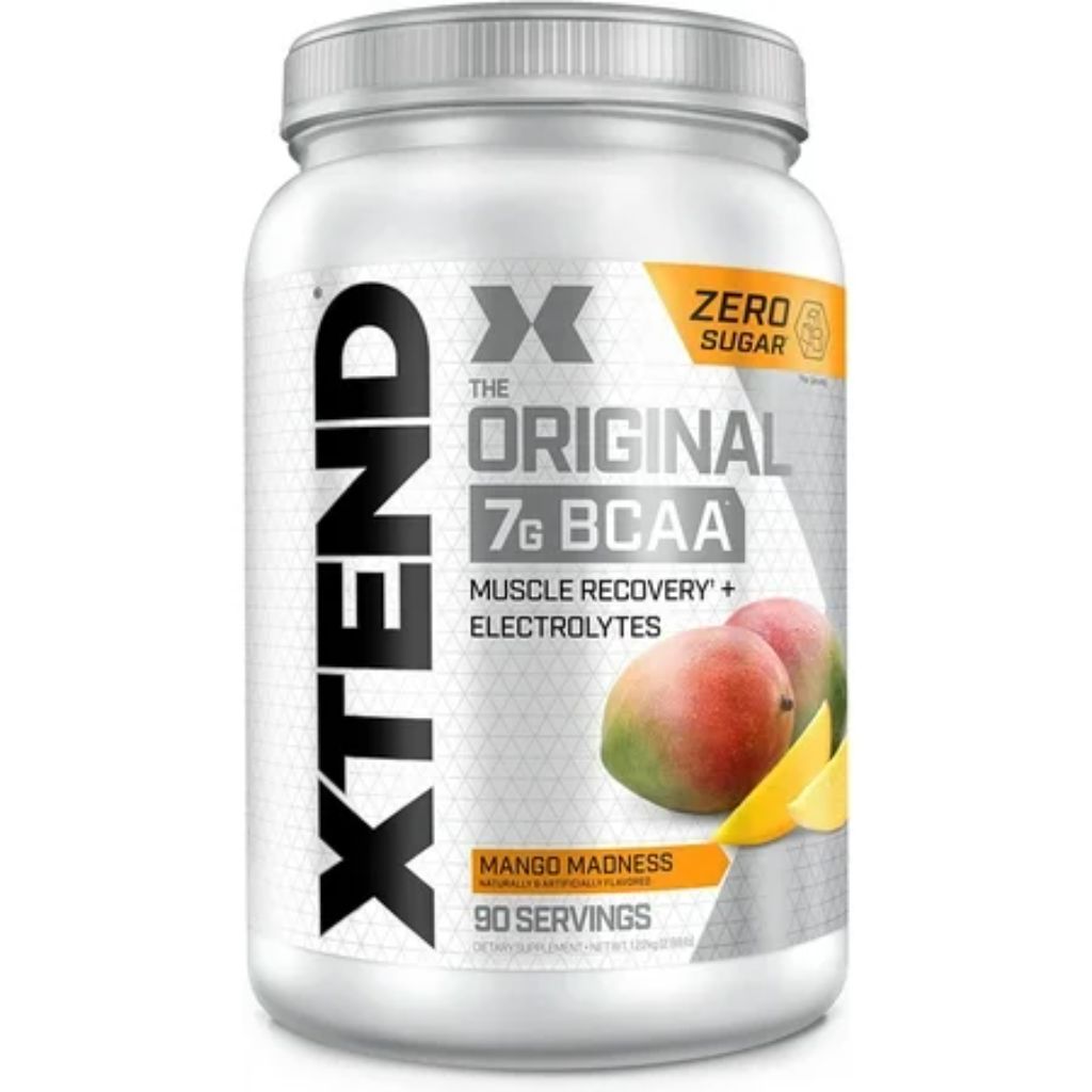 Xtend Original BCAA Powder  Branched Chain Amino Acids  Sugar Free Mango Madness  90 Servings