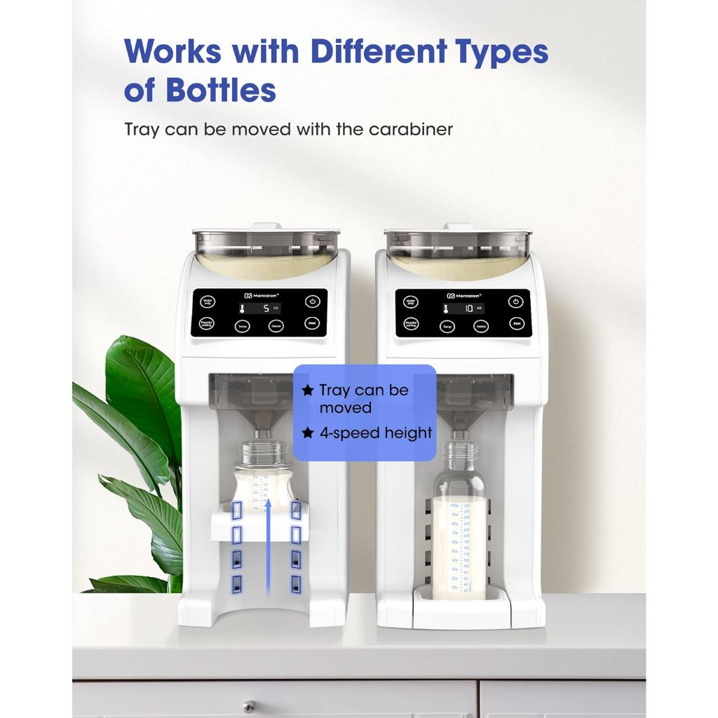 Mercalon Instant Formula Machine with Accurate Temperature Control, Automatic Powder Blending - White