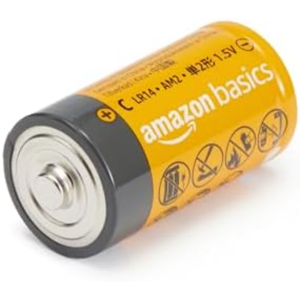 Amazon Basics 1.5V Alkaline Batteries - C Cell - 8 Pack