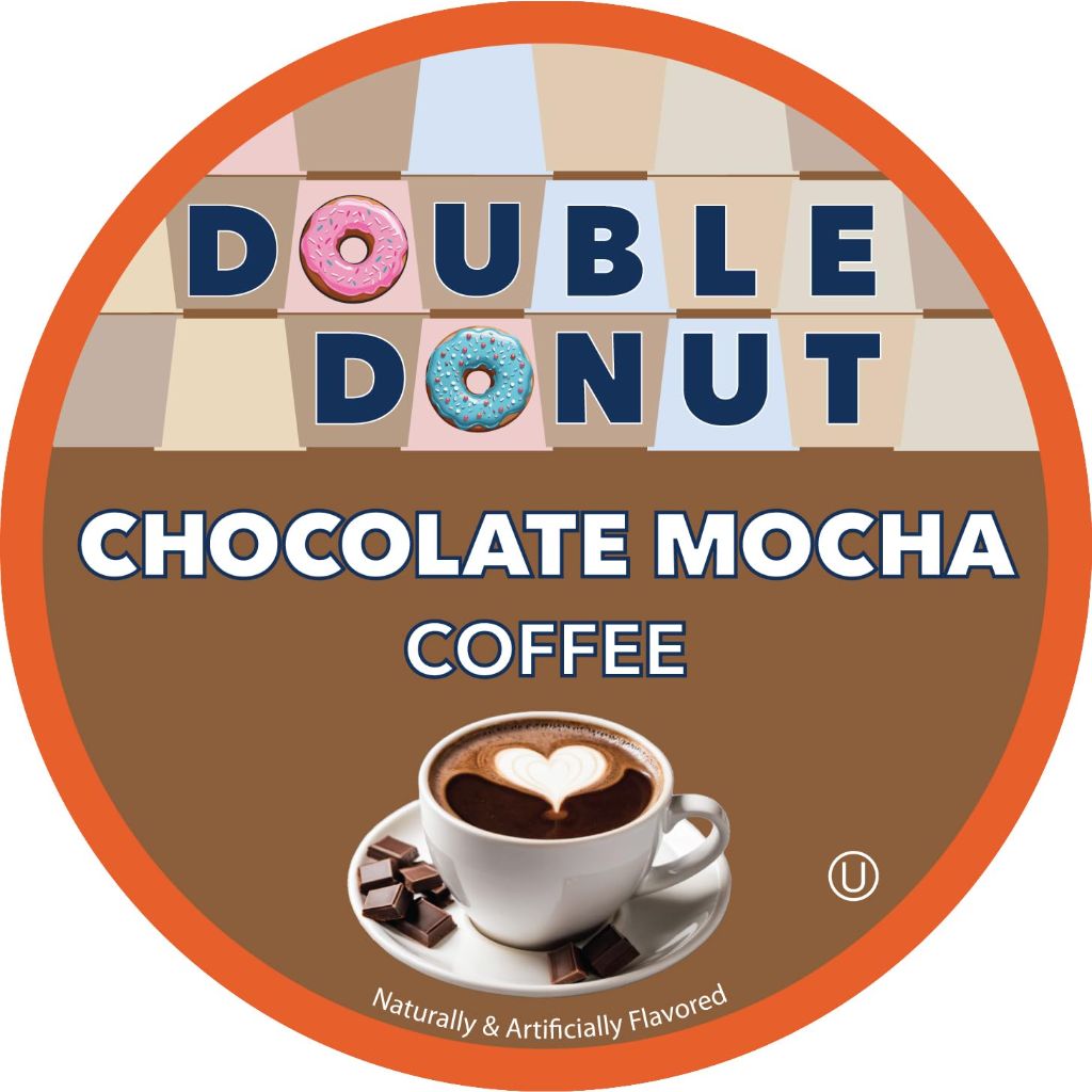 Double Donut Coffee Chocolate Mocha Keurig K-Cup Coffee Pods, 80ct.