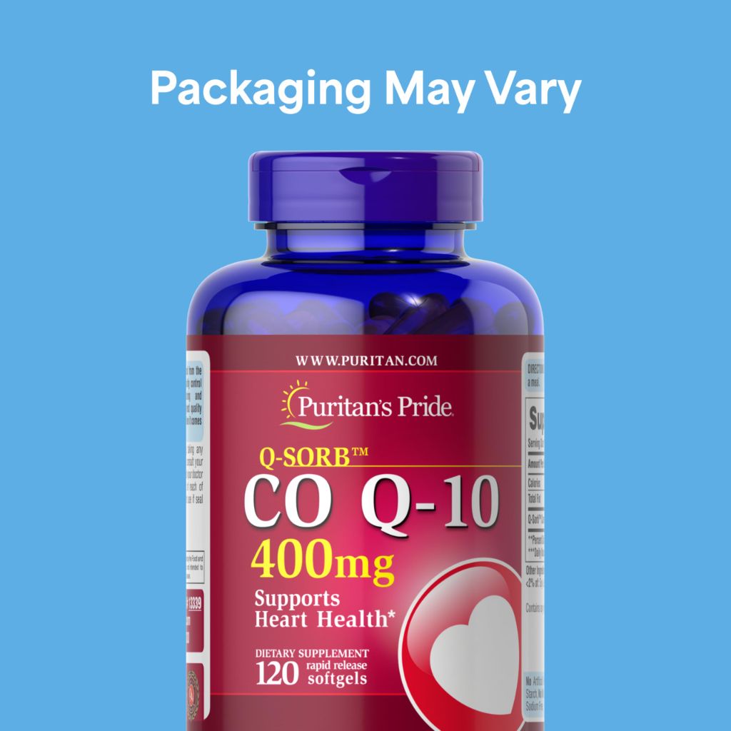 Puritan's Pride Coenzyme CoQ10 400mg,  120 Day Supply, Rapid Release Softgels