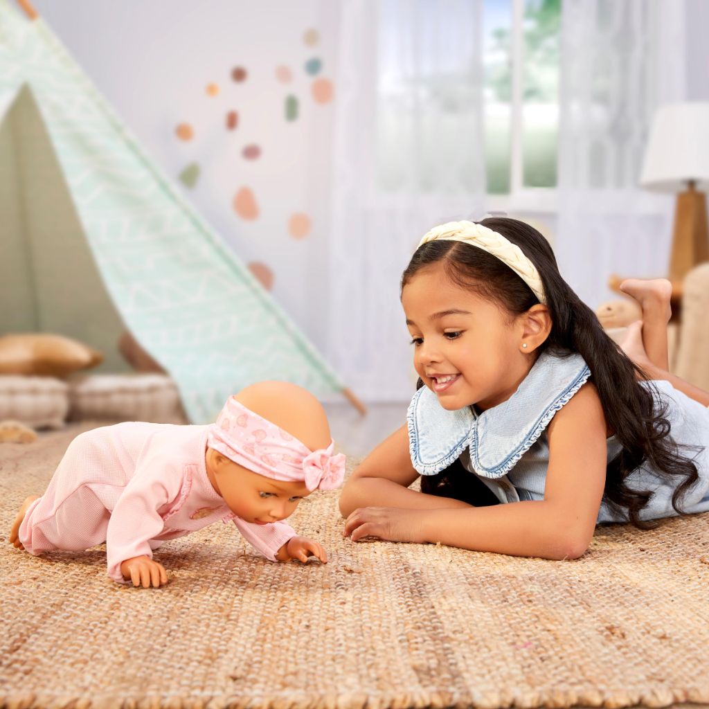 Baby Born Learn to Walk Baby Doll Olivia - Gray-Green Eyes: Realistic Features for Kids Ages 3+