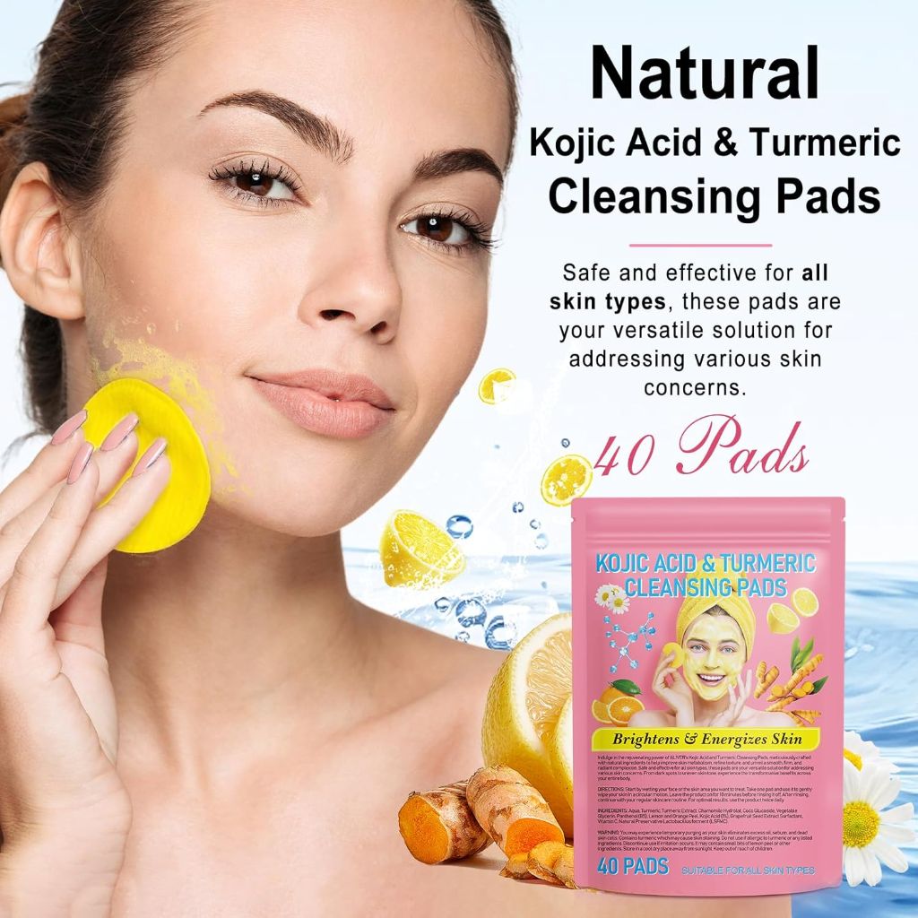 Aliver - Turmeric Kojic Acid Cleansing Pads 2 Pack