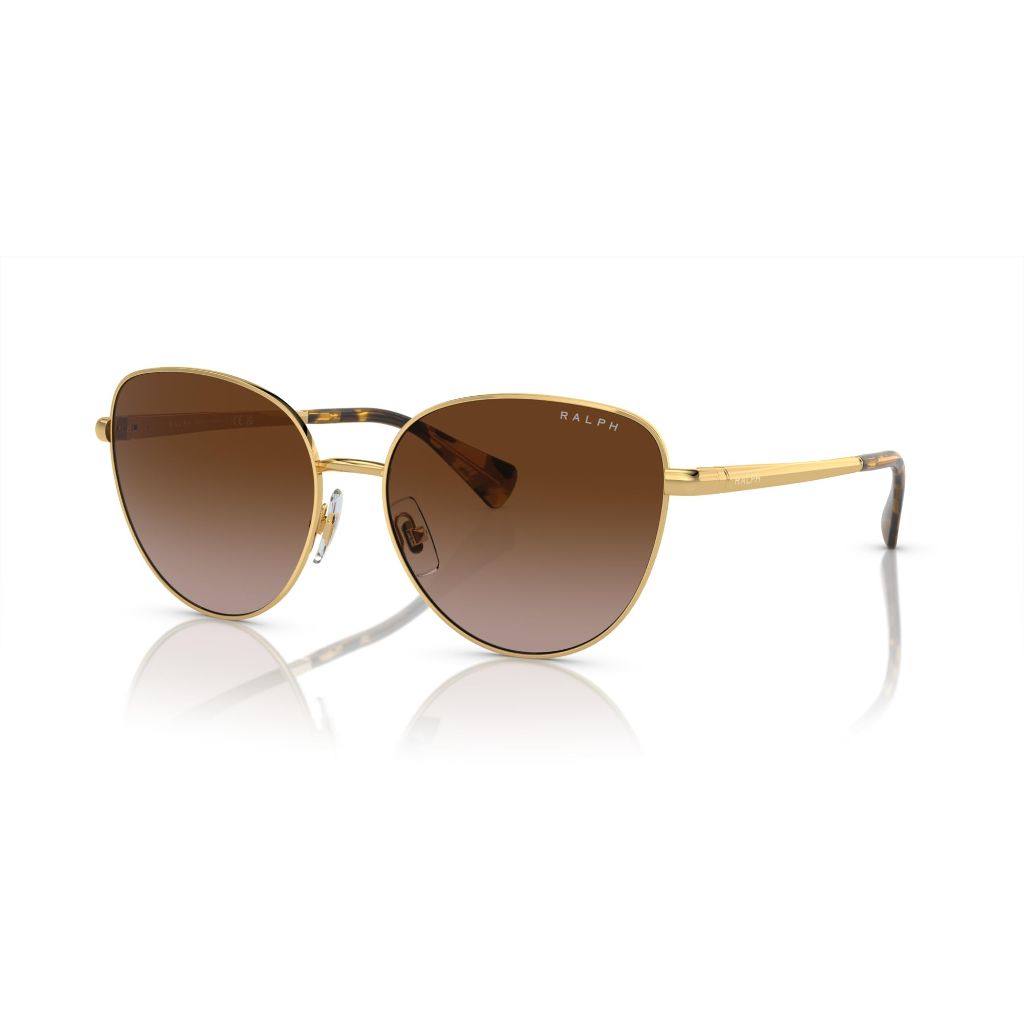 Ralph by Ralph Lauren RA4144 9004/13 Sunglasses - Shiny Gold/Gradient Brown, 58/16/145