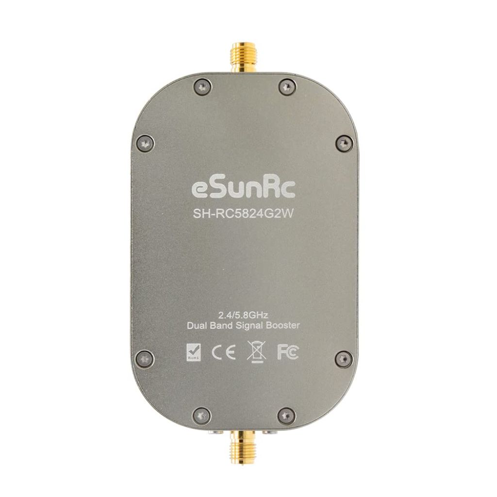 Sunhans eSunRC RC Wireless Signal Booster, 2.4GHz and 5.8GHz Dual Band 2000mW 33dBm UAV WiFi Signal Booster Amplifier Repeater Extender Ultralight 2.7oz (77g), for Drones, UAV, RC