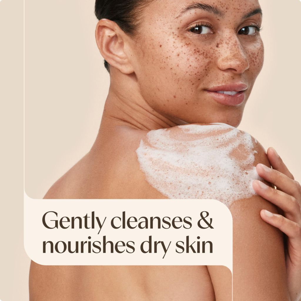 Aveeno Daily Moisturizing Body Wash Cleanser & Shaving Gel for Adults, 18 fl. Oz, Pack of 2