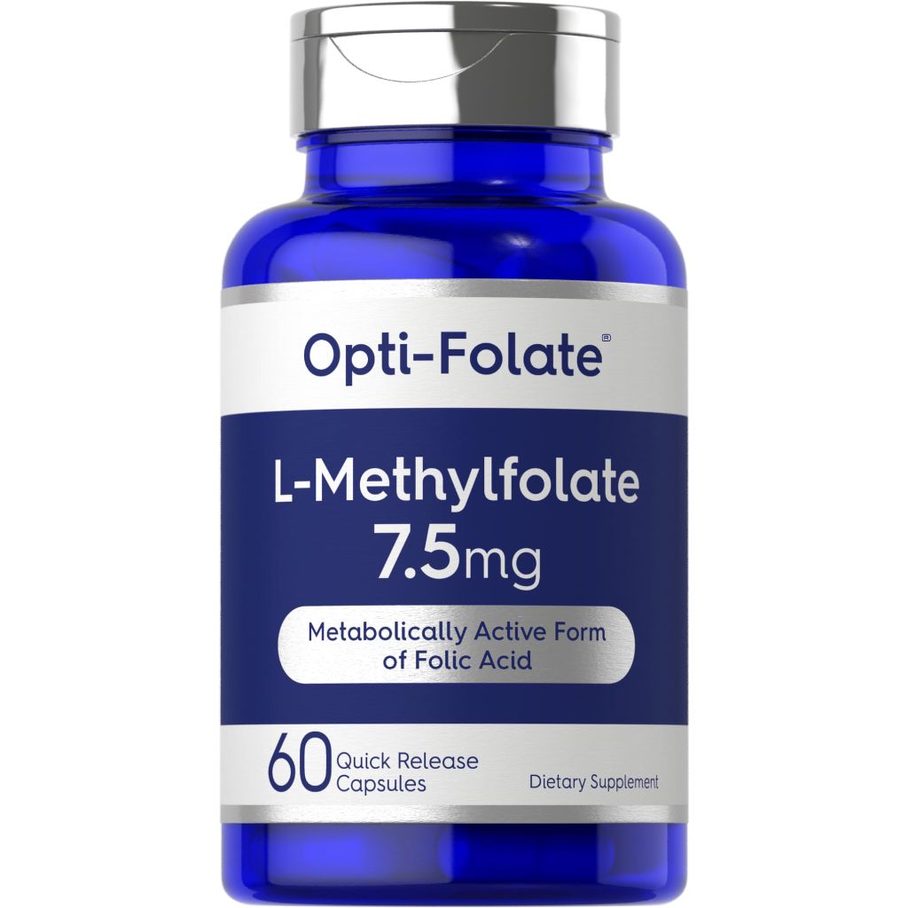 Carlyle L Methylfolate 7.5 mg | 60 Capsules | Optimized and Activated | Non-GMO, Gluten Free | Methyl Folate, 5-MTHF | by Opti-Folate