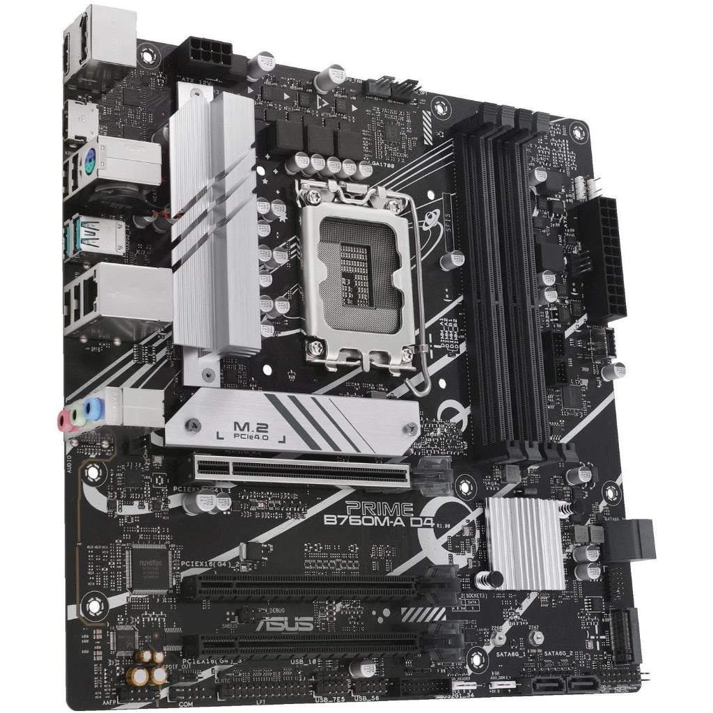 ASUS Prime B760M-A D4 CSM Micro-ATX Motherboard - Socket Intel 1700 - Intel B760