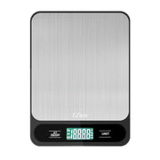 EZhot 11lb Digital Kitchen Scale, Battery Operated with Automatic Shut Off, Precise 1g/0.1oz Measurements - Black/Silver