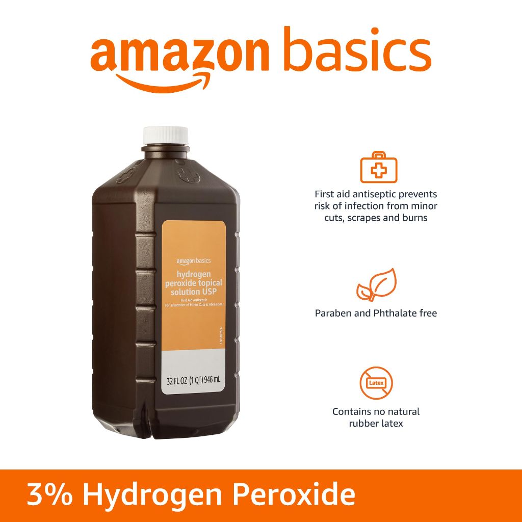 Amazon Basics Hydrogen Peroxide Topical Solution USP - 32 fl oz